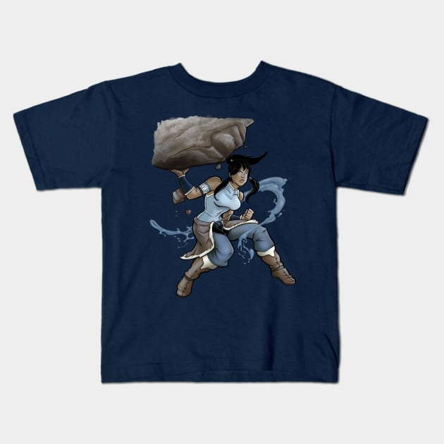 Korra Kids T-Shirt by jpowersart